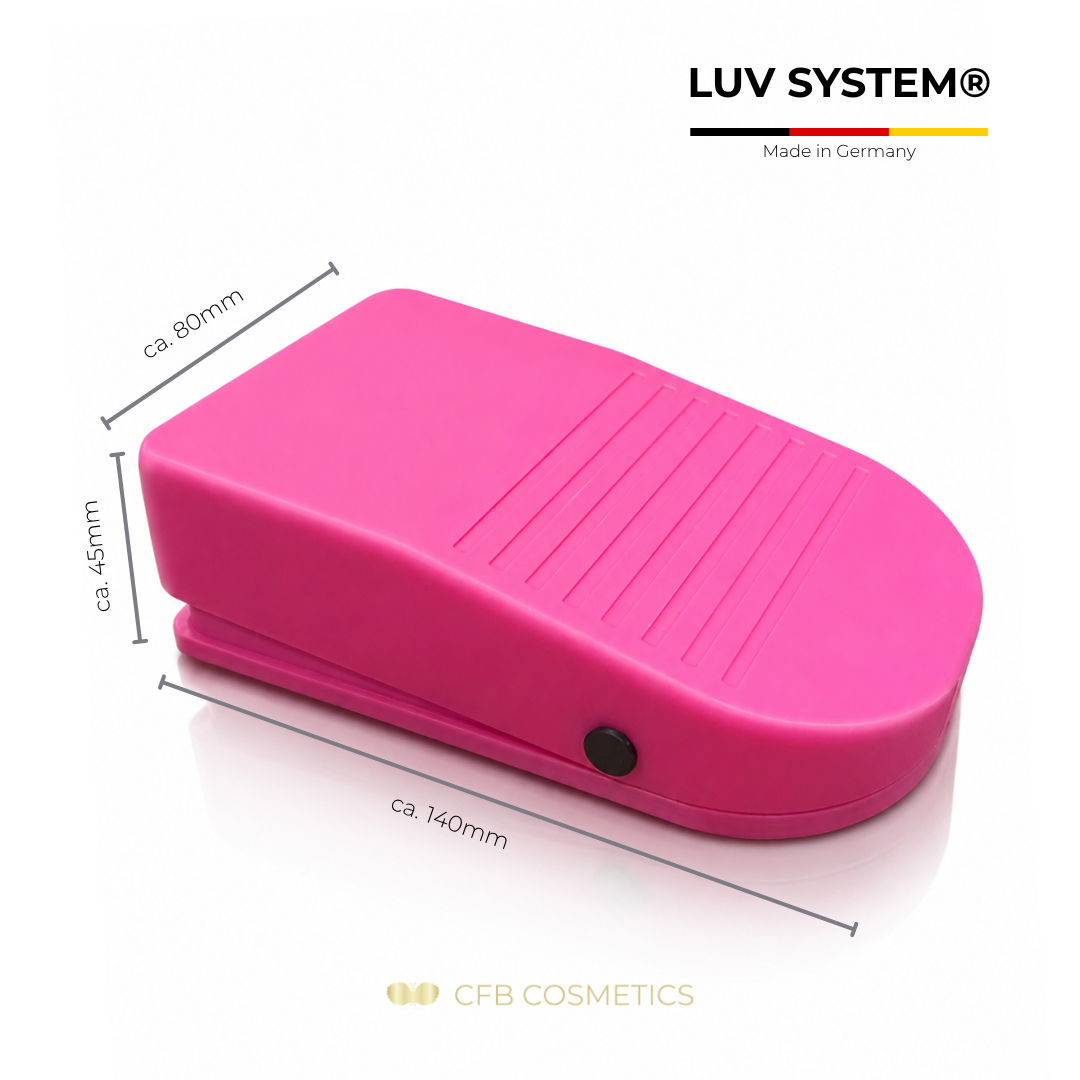 LUV System® Fußpedal Pink – Silent Food Pedal 3S - Made in Germany