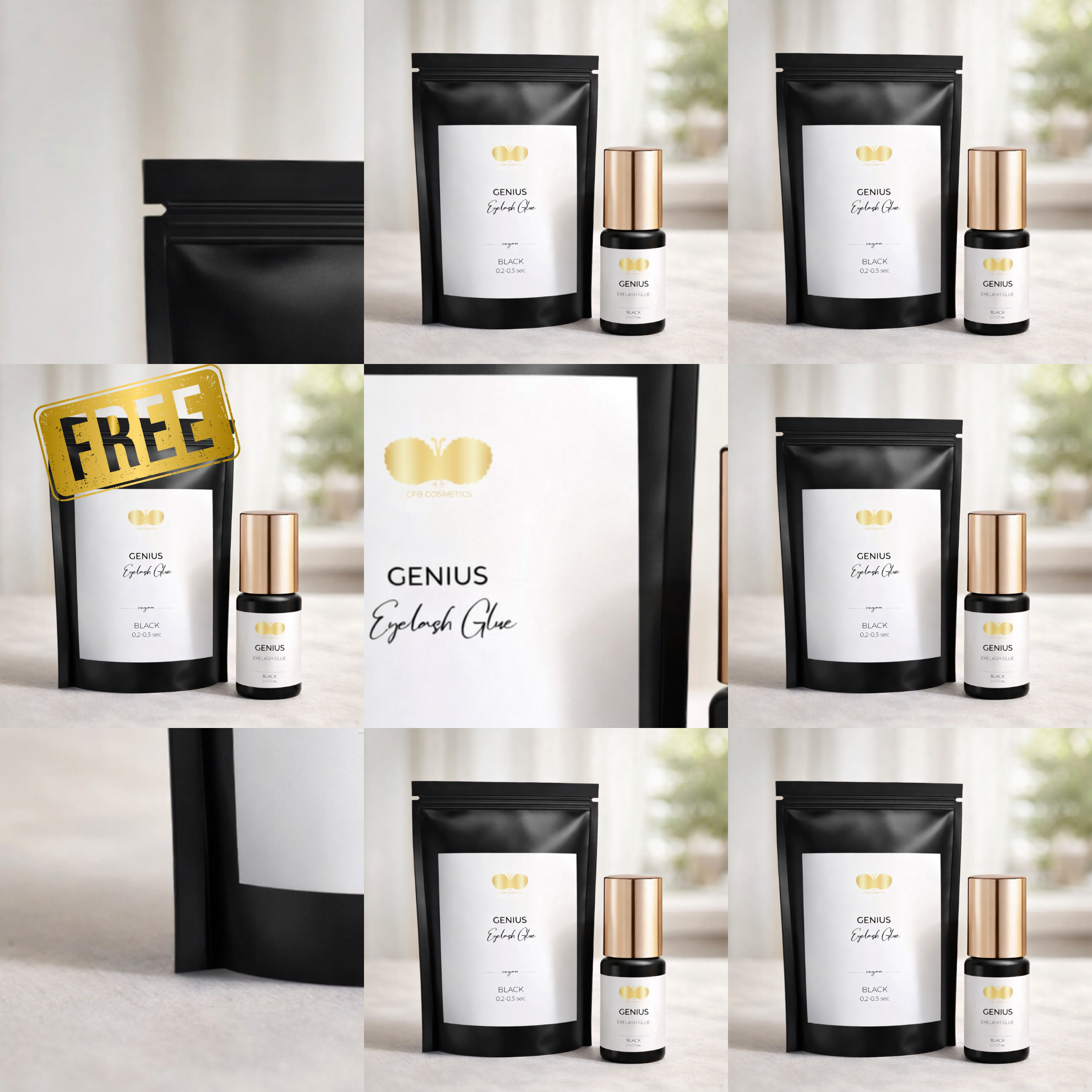 Wimpernkleber GENIUS | Set 5 + 1 gratis