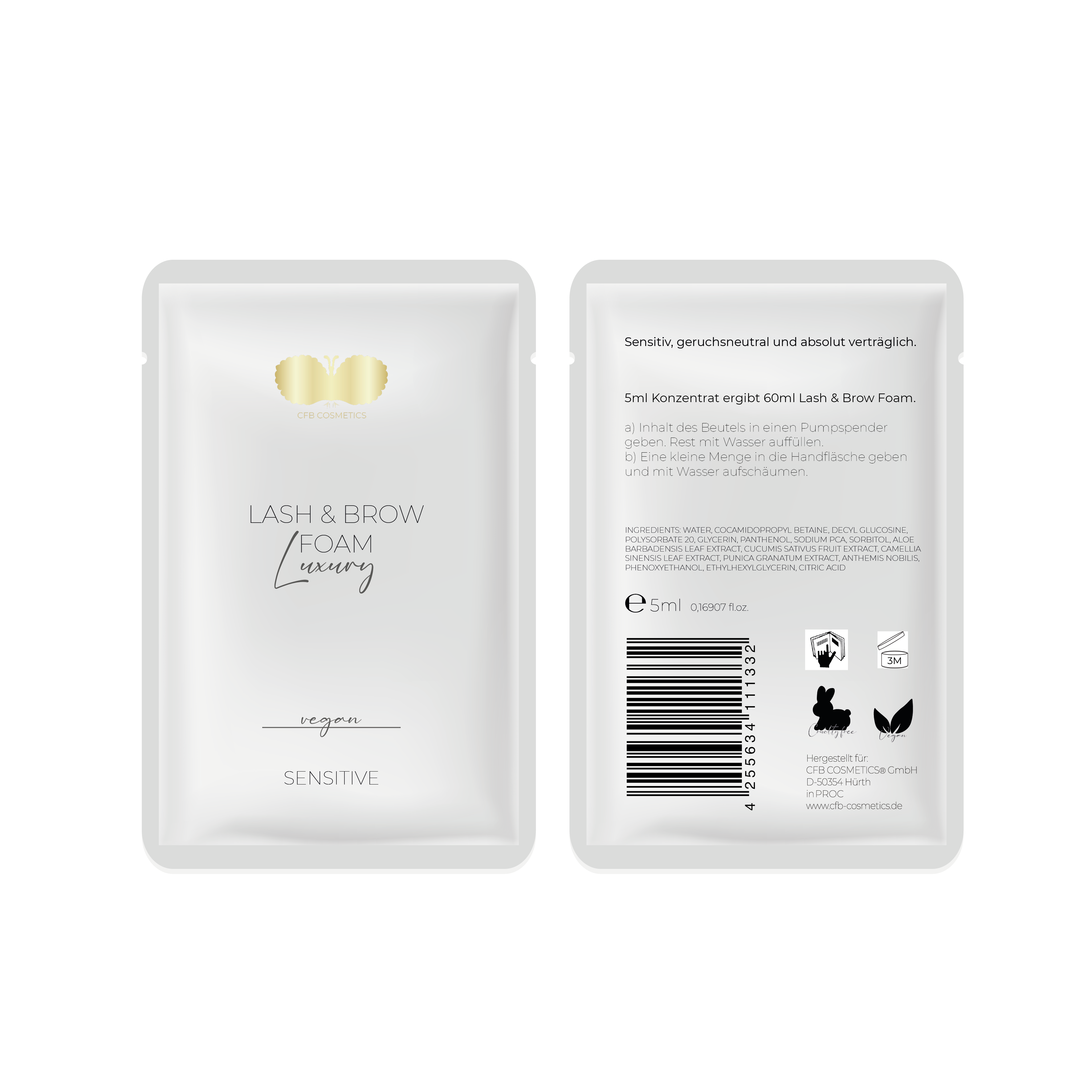 Wimpernshampoo Konzentrat | Lash & Brow Foam | Luxury Wimpernshampoo Konzentrat | Lash & Brow Foam | Luxury