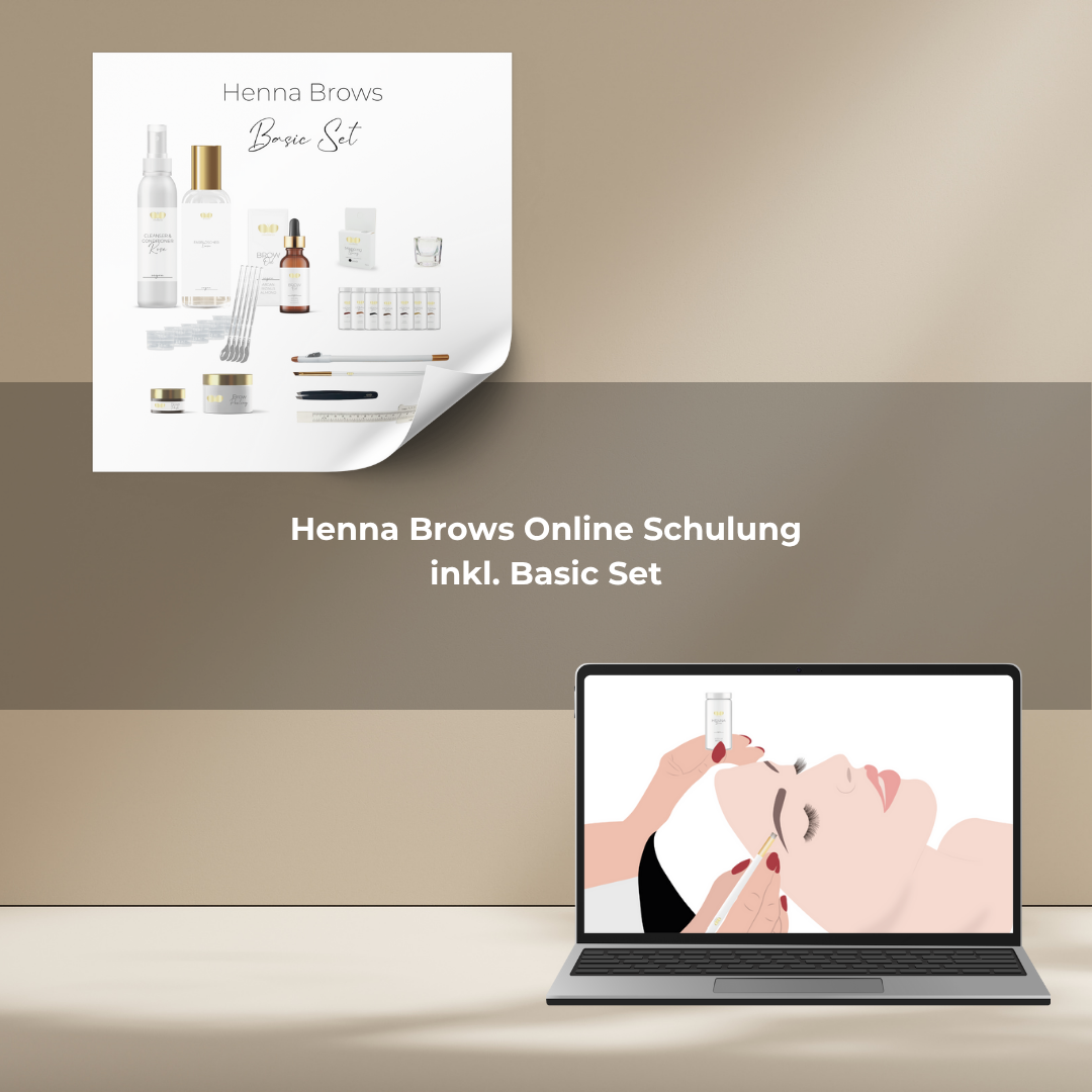 Henna Brows Online Schulung mit Set Henna Brows Online Schulung mit Set