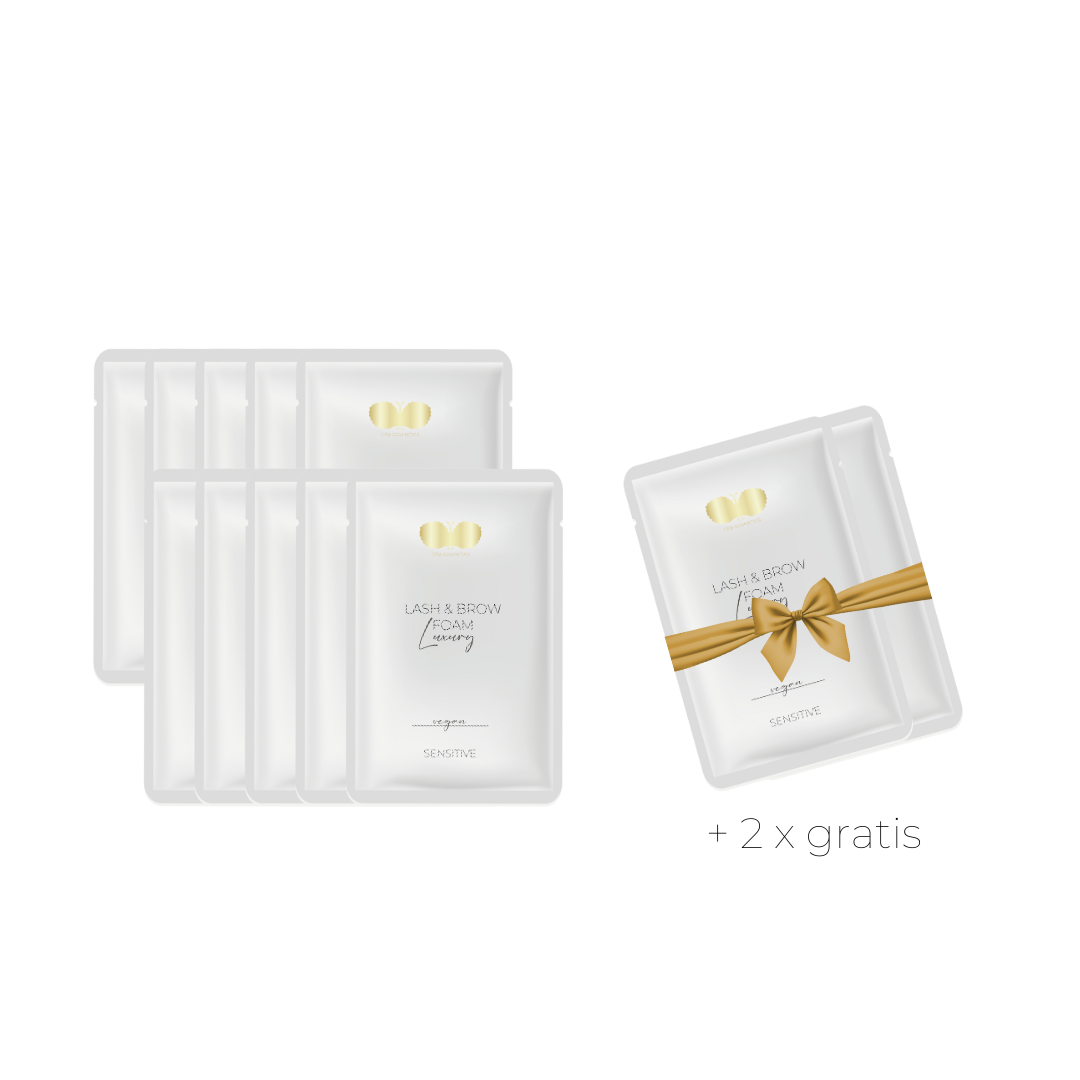 Wimpernshampoo Konzentrat 10er Set + 2 gratis | Lash & Brow Foam Wimpernshampoo Konzentrat 10er Set + 2 gratis | Lash & Brow Foam