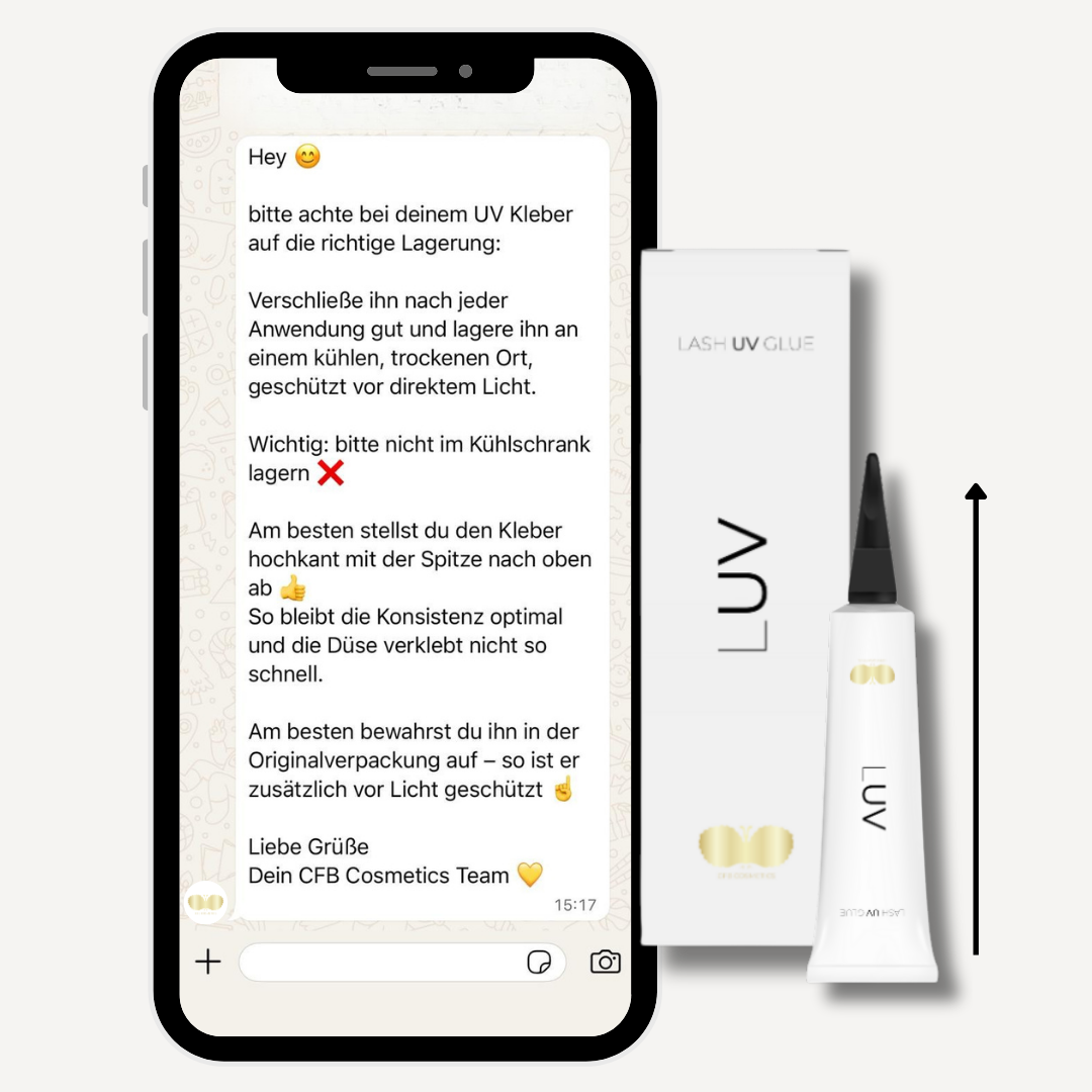 UV Wimpernkleber LUV | UV System | transparent | BESTSELLER | LUV System®