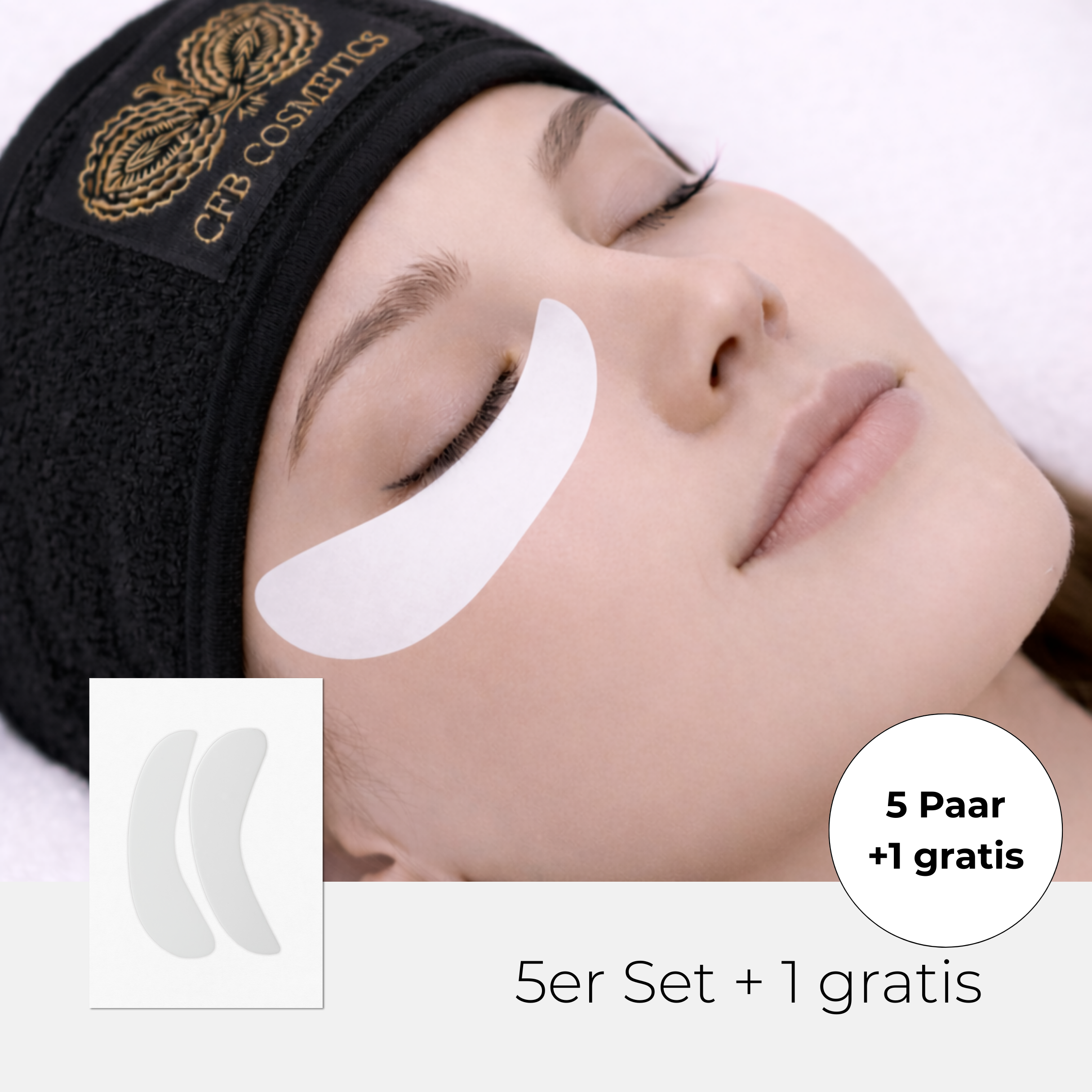 Augenpads | Silikon | 5 Paar Set + 1 Paar gratis | wiederverwendbar
