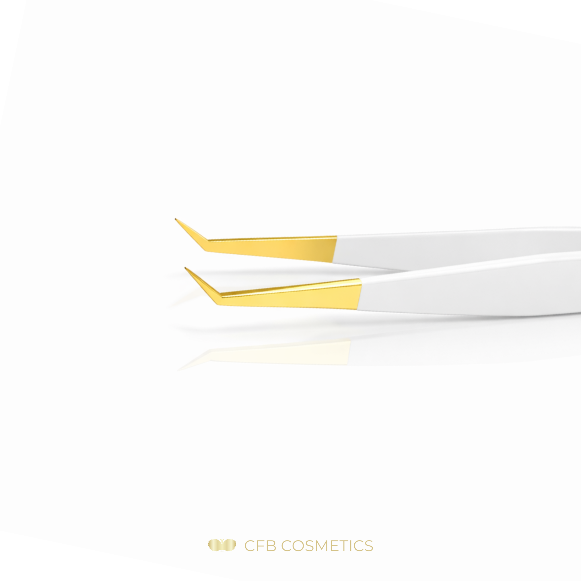 Luxury Pinzette No 12 45° 10 mm für Volumentechnik und Separation CFB Cosmetics®