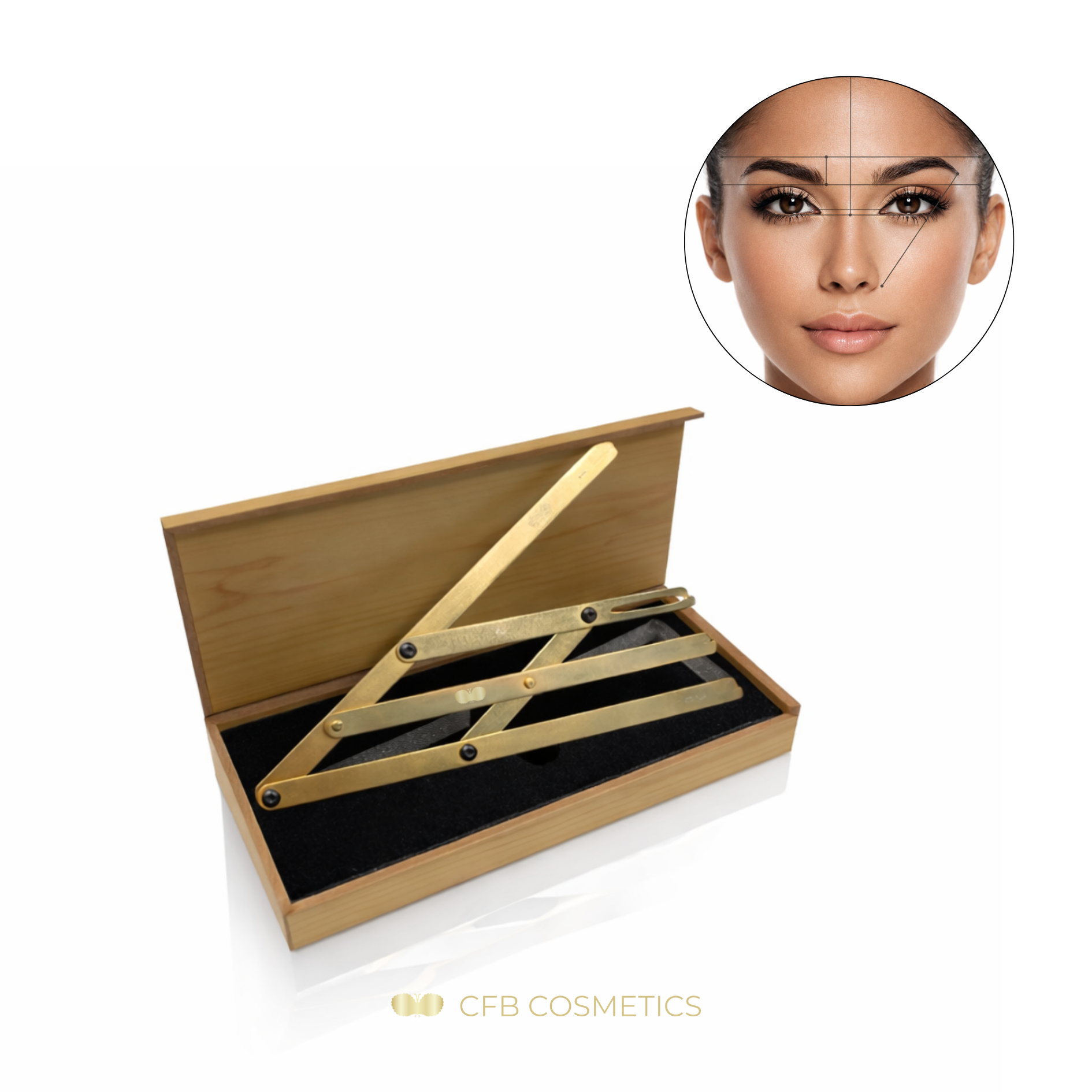 Augenbrauen Zirkel zur präzisen Brow Vermessung CFB Cosmetics®